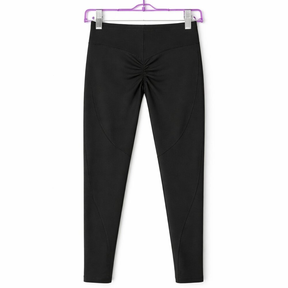 Gymshark Black Scrunch Butt Leggings Womens Medium High Rise Shaping Workout